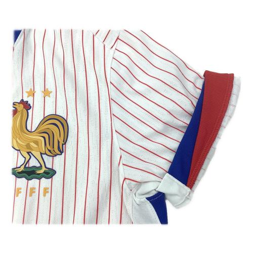 フランス代表 (フランスダイヒョウ) サッカーユニフォーム メンズ SIZE L ホワイト 2024 アウェイ EUROモデル オーセンティック