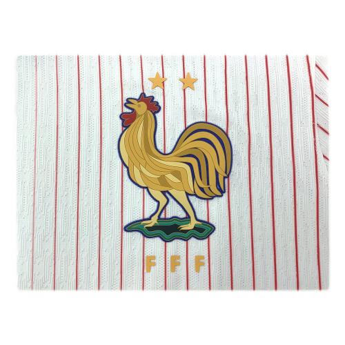 フランス代表 (フランスダイヒョウ) サッカーユニフォーム メンズ SIZE L ホワイト 2024 アウェイ EUROモデル オーセンティック