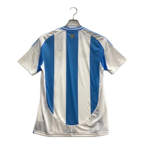 アルゼンチン代表 (アルゼンチンダイヒョウ) サッカーユニフォーム SIZE XL ホワイト×ブルー 2024ホーム W杯優勝パッチ付 IP8409