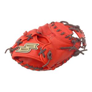 SSK (エスエスケイ) 軟式グローブ レッド ケース付 プロエッジシリーズSBN キャッチャーミット 右投げ用 PNSM04425