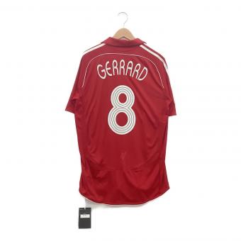 リヴァプール サッカーユニフォーム SIZE O レッド 06/08ホーム UEFAチャンピオン仕様 スティーヴン・ジェラード【8】 053327