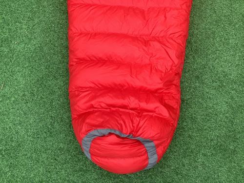 MountainEquipment (マウンテンイクィップメント) マミー型シュラフ(ダウン) レッド 保管用非純正ケース付 EN13537 ヘリウム400 【春～秋用】 185㎝