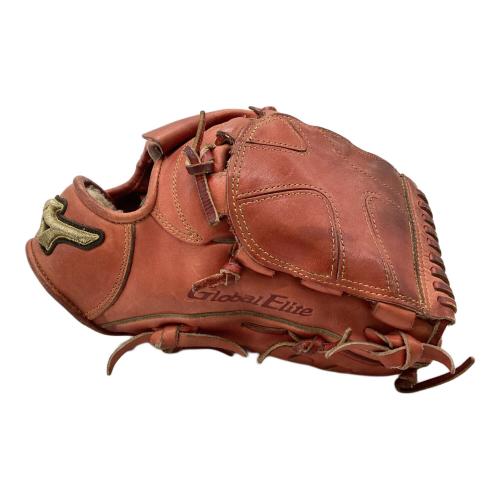 MIZUNO (ミズノ) 硬式グローブ レッド ケース付 Global Elite H selection 投手用 CM0619