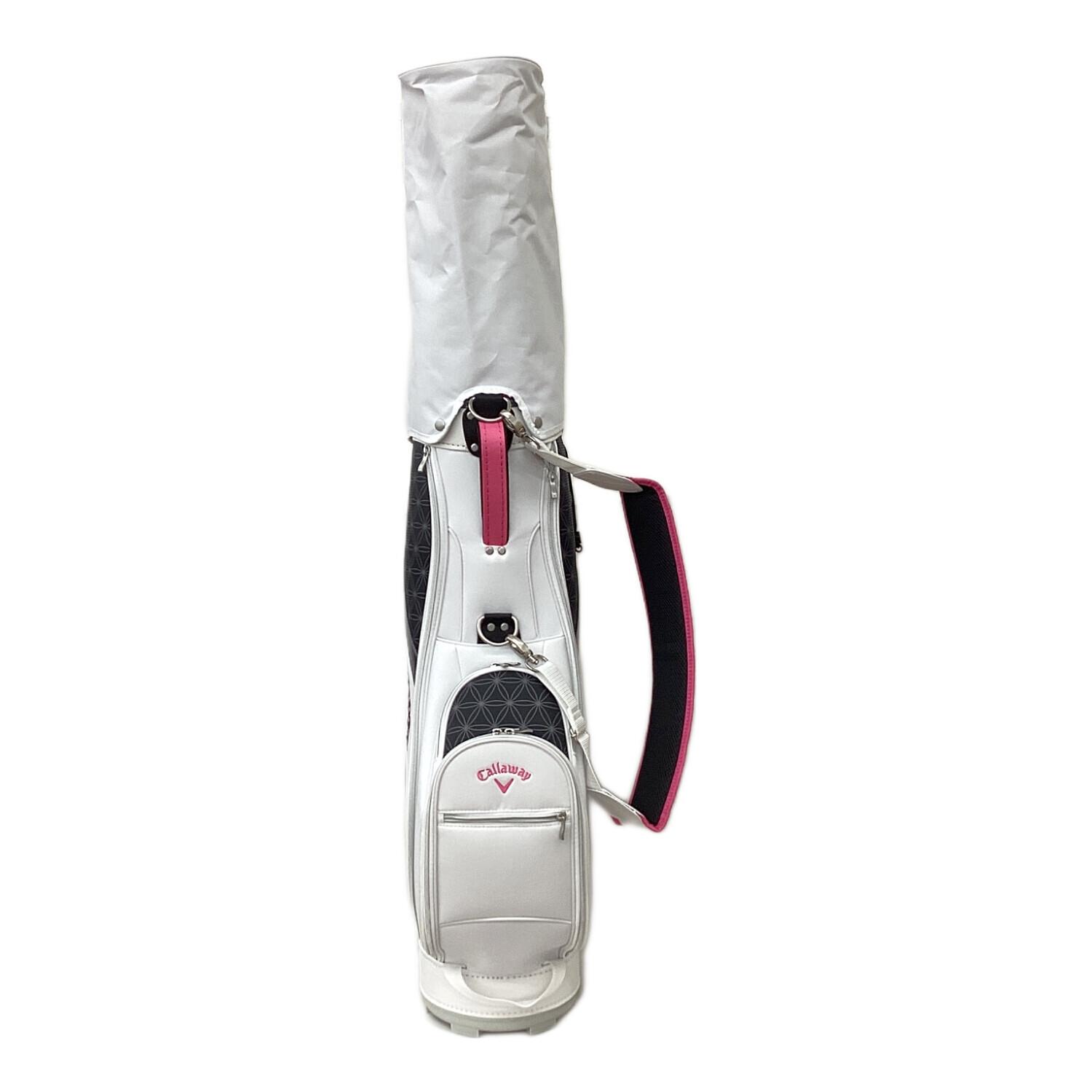 Callaway (キャロウェイ) キャディバッグ ホワイト×ピンク