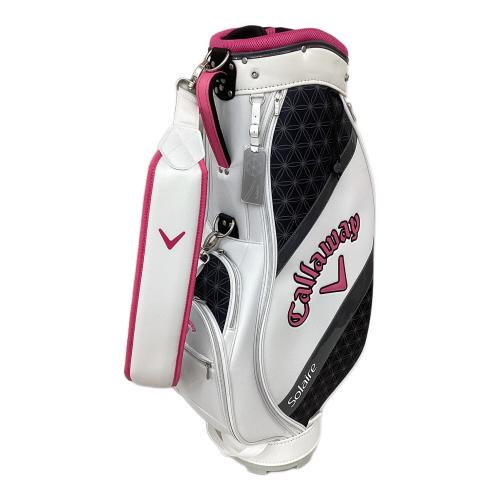 Callaway solaire キャディバッグ ピンク/ホワイト おまけ付き Callaway (キャロウェイ) キャディバッグ ホワイト×ピンク