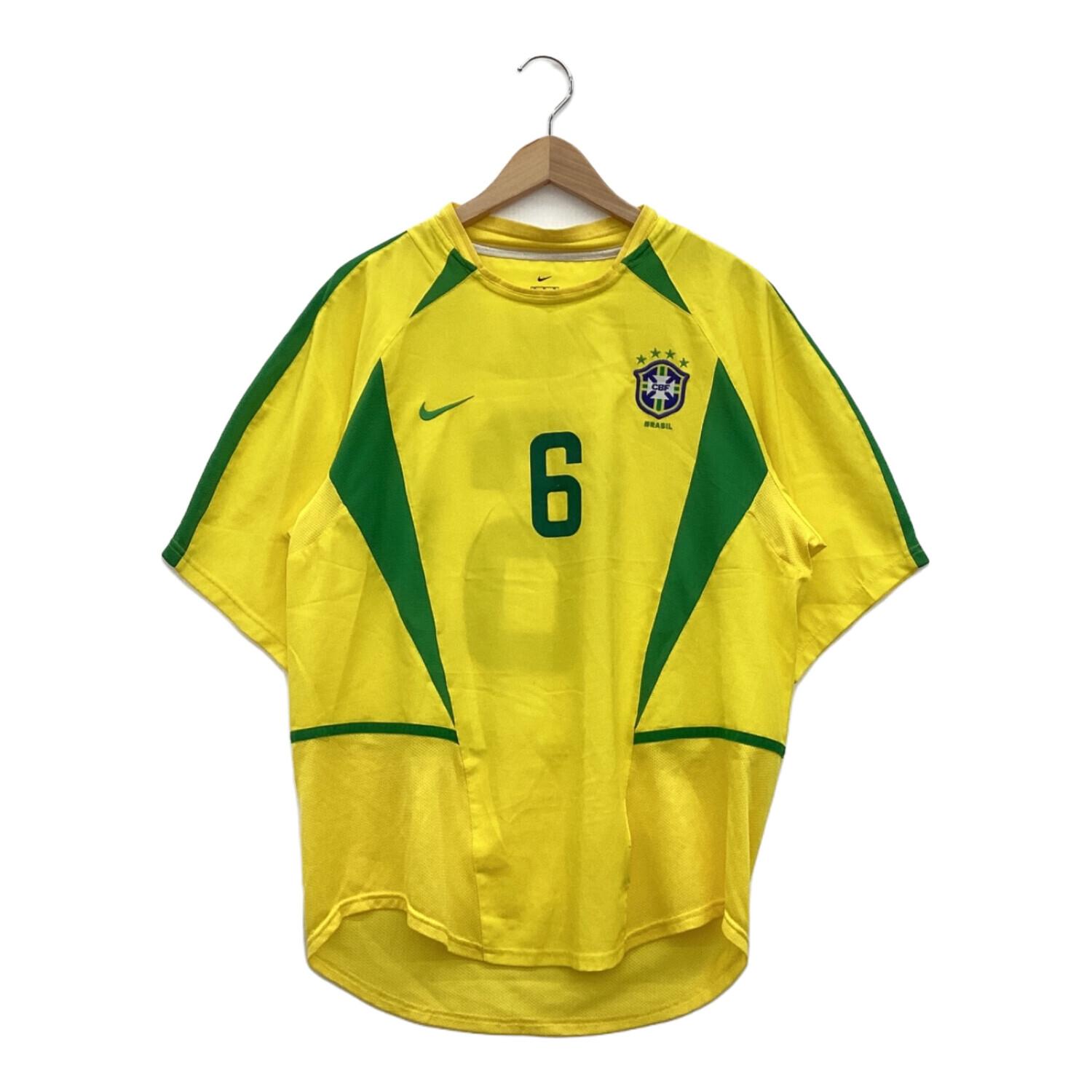 ブラジル代表 サッカーユニフォーム SIZE M イエロー 2002年 【6