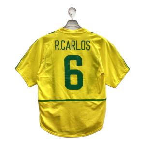ブラジル代表 サッカーユニフォーム SIZE M イエロー 2002年 【6】ロベルト・カルロス 182265