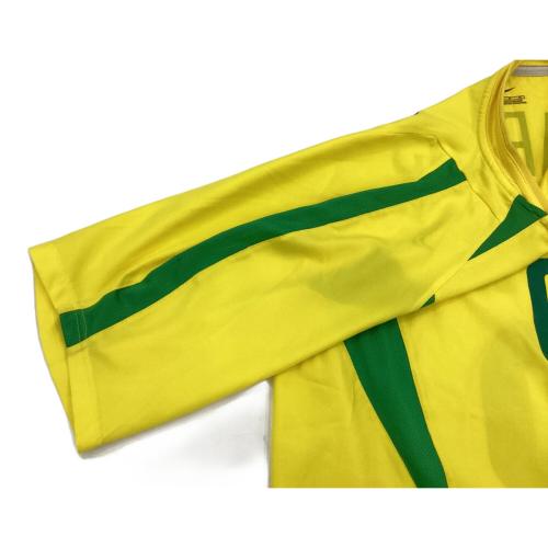 ブラジル代表 サッカーユニフォーム SIZE M イエロー 2002年 【6】ロベルト・カルロス 182265