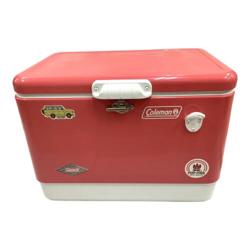 Coleman (コールマン) クーラーボックス 51L ストロベリー スチールベルトクーラー