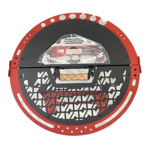 asimocrafts (アシモクラフツ) アウトドアテーブル ブラック×レッド NATURE TONES THE ONE HAND CHABU-DAI