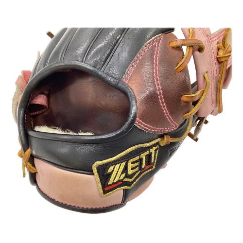 ZETT (ゼット) 軟式グローブ ブラウン×ピンク PRO STATUS 内野用