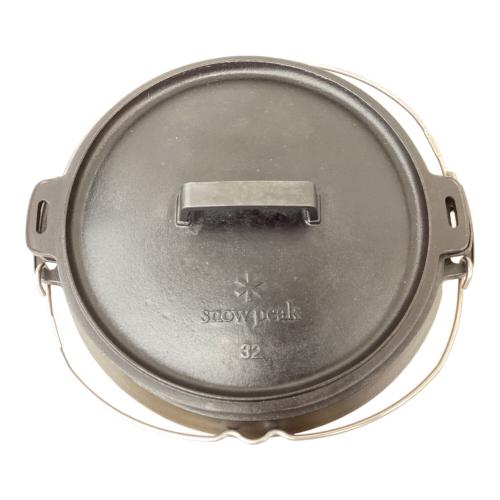 Snow peak (スノーピーク) ダッチオーブン ブラック ぶんぶく32