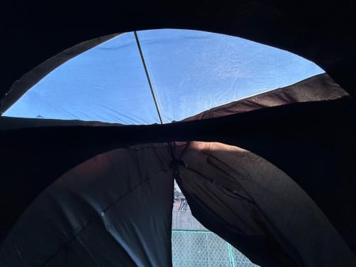 CAMVIL (ケムビル) ドームテント ブラック ゴートン GODONG 約220×155×125cm 1～2人用 程度B 程度A