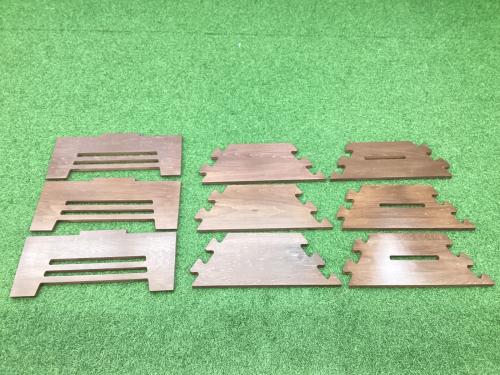 WLD アウトドアテーブル ブラウン ヘキサテーブル