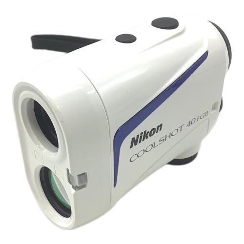 Nikon (ニコン) ゴルフ距離測定器 ホワイト 箱・ケース・説明書 COOLSHOT 40 i GⅡ