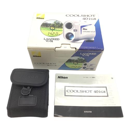Nikon (ニコン) ゴルフ距離測定器 ホワイト 箱・ケース・説明書 COOLSHOT 40 i GⅡ