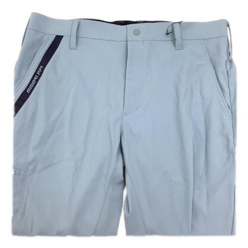 midori pf1 (ミドリアンゼン) ロング ゴルフウェア(パンツ) PF1GMS24S10 ベルト付き メンズ SIZE LL スカイブルー