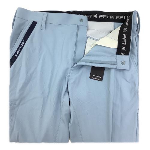 midori pf1 (ミドリアンゼン) ロング ゴルフウェア(パンツ) PF1GMS24S10 ベルト付き メンズ SIZE LL スカイブルー