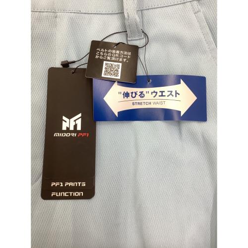midori pf1 (ミドリアンゼン) ロング ゴルフウェア(パンツ) PF1GMS24S10 ベルト付き メンズ SIZE LL スカイブルー