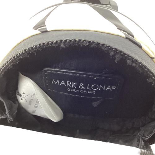MARK&LONA (マークアンドロナ) ゴルフ雑貨 ブラック×ホワイト MLS-3D-SB34 ボールポーチ