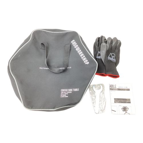 5050WORKSHOP (フィフティ フィフティ ワーク ショップ) アウトドアテーブル ブラック コーヒーサイドテーブル