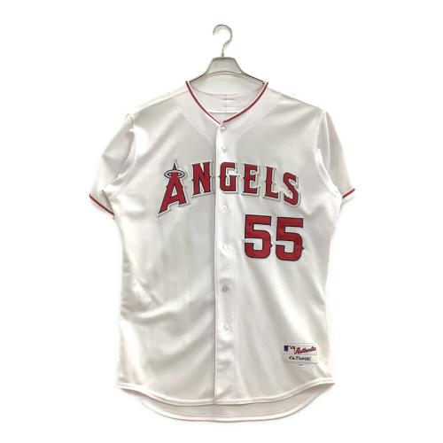 ロサンゼルス・エンゼルス 松井秀喜【55】 応援グッズ MLBA6200F6 SIZE L ホワイト　オーセンティックコレクション