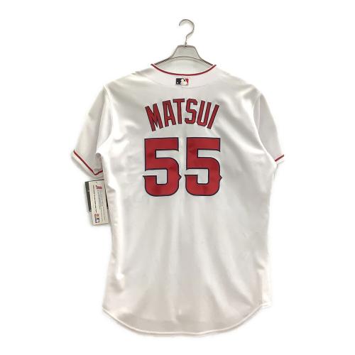 ロサンゼルス・エンゼルス 松井秀喜【55】 応援グッズ MLBA6200F6 SIZE L ホワイト　オーセンティックコレクション
