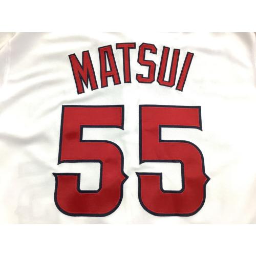 ロサンゼルス・エンゼルス 松井秀喜【55】 応援グッズ MLBA6200F6 SIZE L ホワイト　オーセンティックコレクション