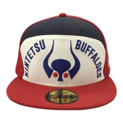近鉄バッファローズ (キンテツバッファローズ) オリックスバッファローズ 応援グッズ SIZE 7 3/8 レッド×ネイビー