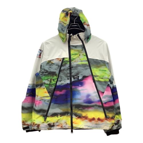 MTN.ROCK STAR (マウンテンロックスター) HARUMAKI JACKET スノーボードウェア(ジャケット) メンズ SIZE L ホワイト×マルチカラー