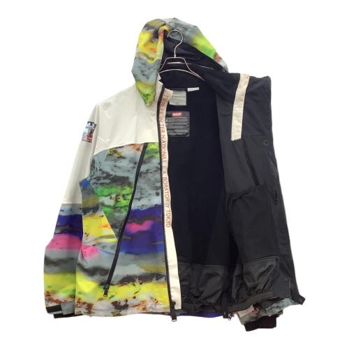 MTN.ROCK STAR (マウンテンロックスター) HARUMAKI JACKET スノーボードウェア(ジャケット) メンズ SIZE L ホワイト×マルチカラー