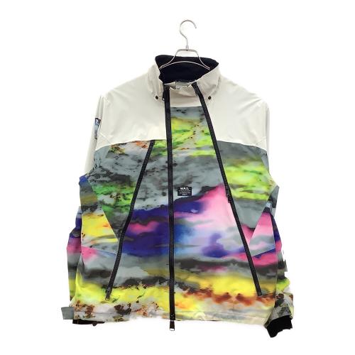 MTN.ROCK STAR (マウンテンロックスター) HARUMAKI JACKET スノーボードウェア(ジャケット) メンズ SIZE L ホワイト×マルチカラー