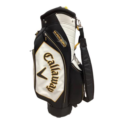 callaway WARBIRD　キャディバッグのみ　フード付き Callaway (キャロウェイ) キャディバッグ ブラック×ホワイト warbird
