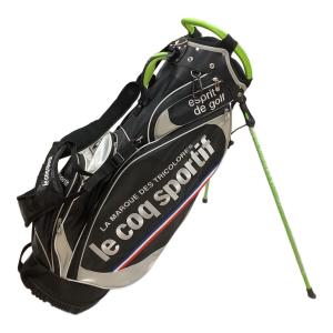 le coq sportif GOLF (ルコック スポルティフ ゴルフ) キャディバッグ QQ1232 9型　セルフスタンド　ブラック×グリーン ブラック×グリーン