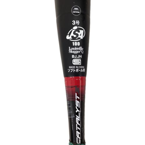 LOUISVILLE SLUGGER (ルイスビルスラッガー) CATALYSTⅢ ソフトボール用バット WTLJKS21M 84cm ブラック×レッド