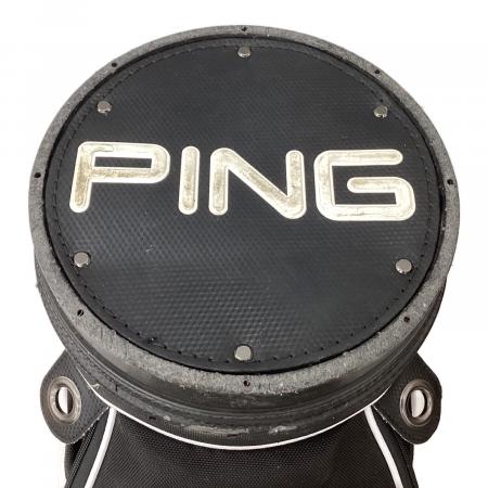 PING キャディバッグ ホワイト/ブラック PiNG (ピン) キャディバッグ ホワイト×ブラック ツアーモデル