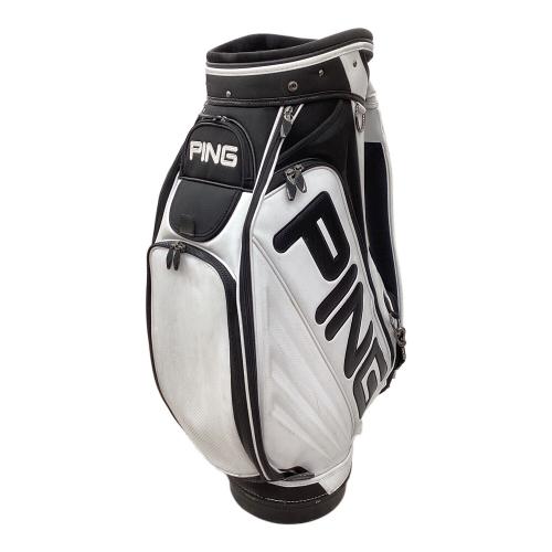PiNG (ピン) キャディバッグ ホワイト×ブラック ツアーモデル