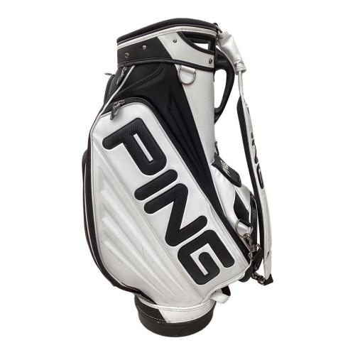 PING キャディバッグ ホワイト ブラック PiNG (ピン) キャディバッグ ホワイト×ブラック ツアーモデル