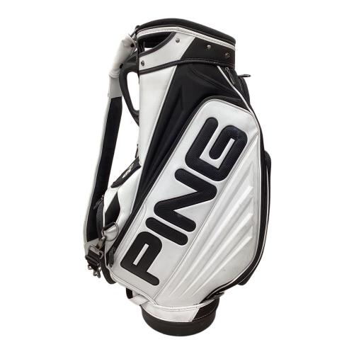 PiNG (ピン) キャディバッグ ホワイト×ブラック ツアーモデル