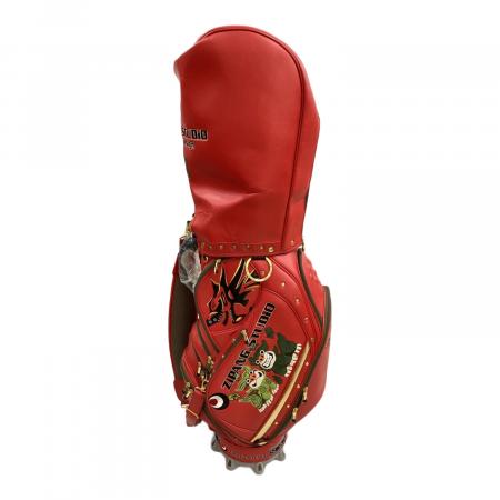 ZIPANG STUDIO キャディバッグ レッド 琉球ゴルフ ドラゴンキャディ