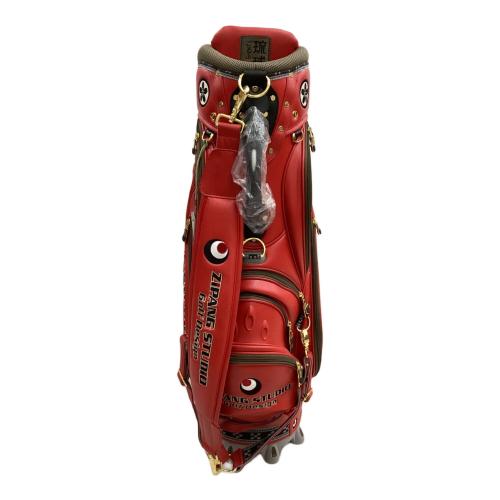 ZIPANG STUDIO キャディバッグ レッド 琉球ゴルフ ドラゴンキャディバッグ　