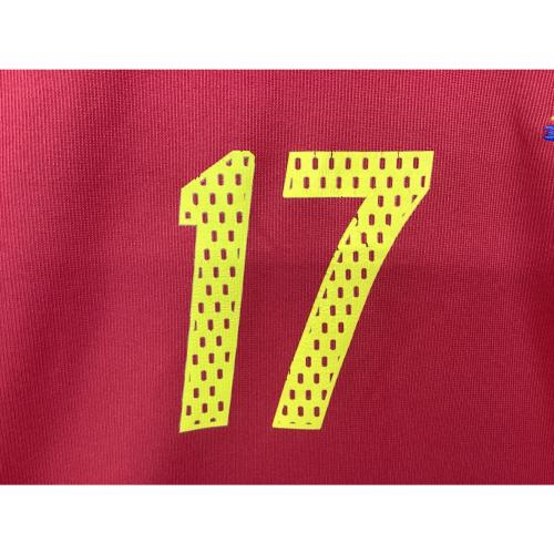 スペイン代表 (スペインダイヒョウ) サッカーユニフォーム 【17】バレロン SIZE LL