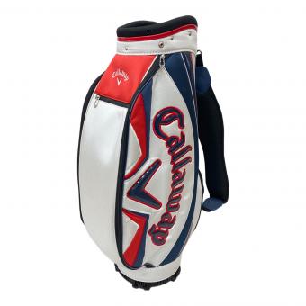 Callaway (キャロウェイ) キャディバッグ 5分割 フード付 ブルー×ホワイトｘレッド 5121057