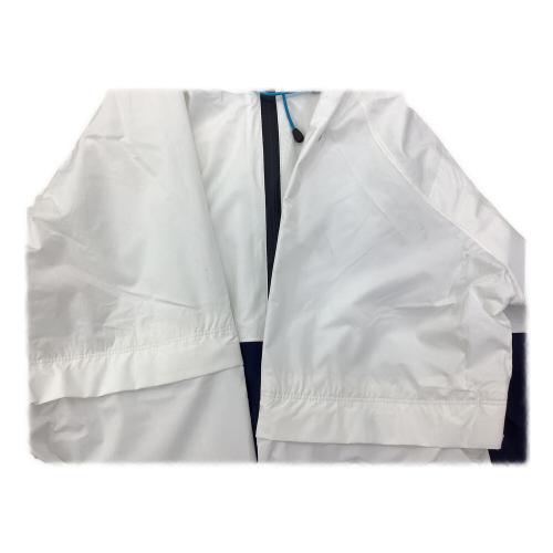 NEW BALANCE (ニューバランス) レインウェアセット ゴルフウェア(トップス) 012-1988001 袋付 メンズ SIZE M ホワイト×ネイビー