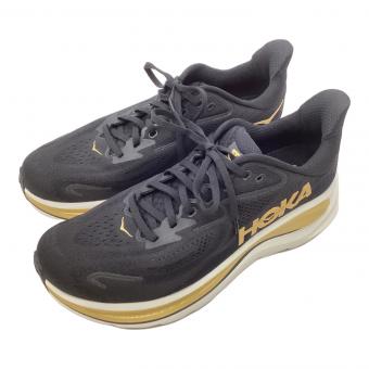 HOKA (ホカ) ランニングシューズ 1162030 クリフトン 10 メンズ SIZE 26.5cm ブラック×ゴールド