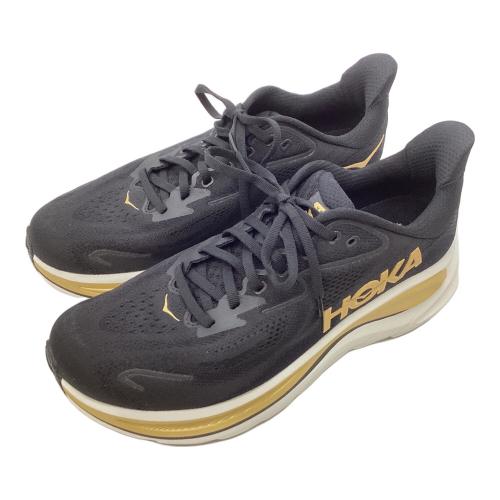 HOKA (ホカ) ランニングシューズ 1162030 クリフトン 10 メンズ SIZE 26.5cm ブラック×ゴールド