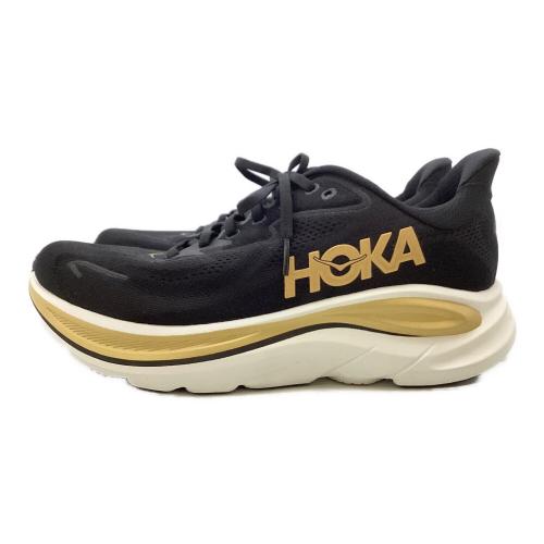 HOKA (ホカ) ランニングシューズ 1162030 クリフトン 10 メンズ SIZE 26.5cm ブラック×ゴールド