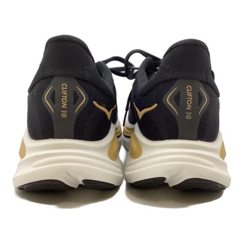 HOKA (ホカ) ランニングシューズ 1162030 クリフトン 10 メンズ SIZE 26.5cm ブラック×ゴールド