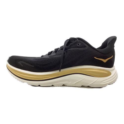 HOKA (ホカ) ランニングシューズ 1162030 クリフトン 10 メンズ SIZE 26.5cm ブラック×ゴールド