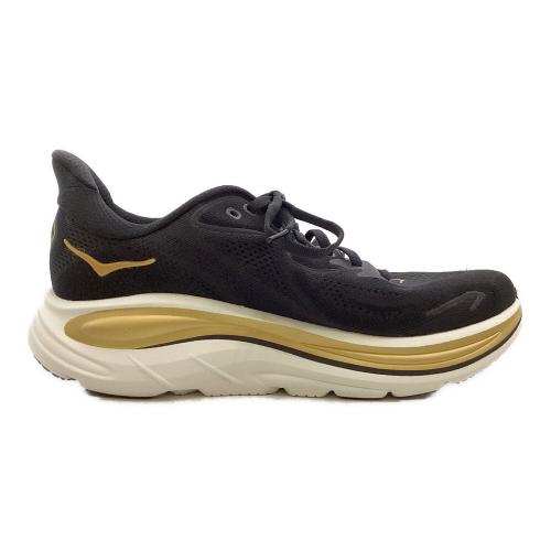 HOKA (ホカ) ランニングシューズ 1162030 クリフトン 10 メンズ SIZE 26.5cm ブラック×ゴールド